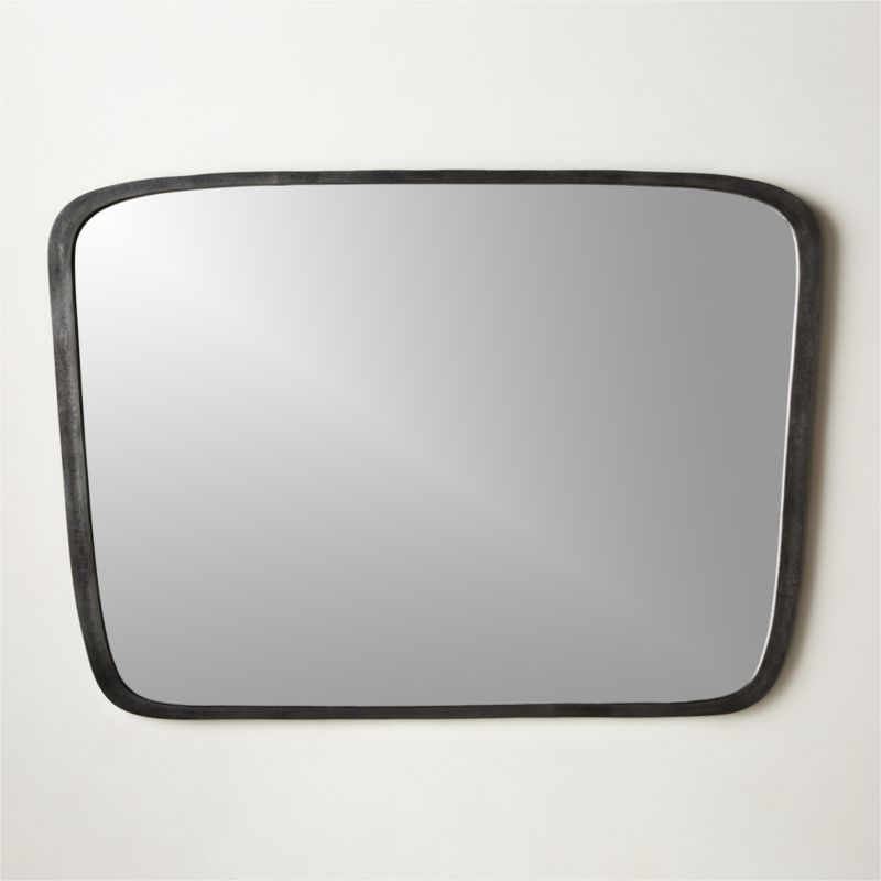 Ponder Large Black Wall Mirror 48"x34" - image 0 of 7