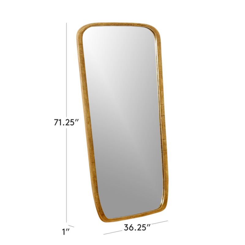 View Ponder Brass Full-Length Floor Mirror 36''x72'' - image 3 of 6