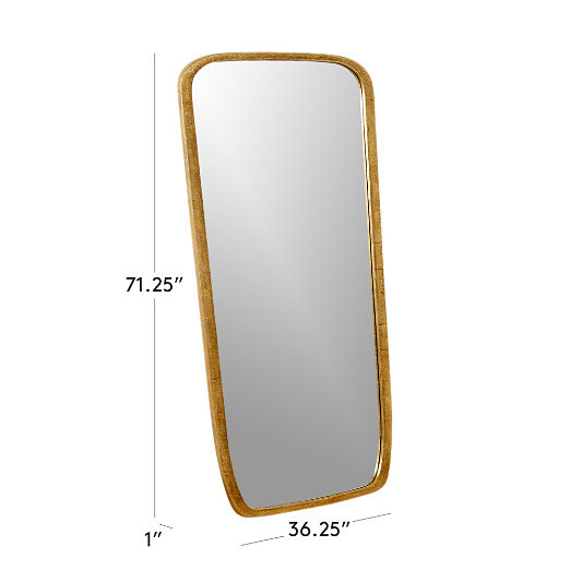 Ponder Brass Full-Length Floor Mirror 36''x72''