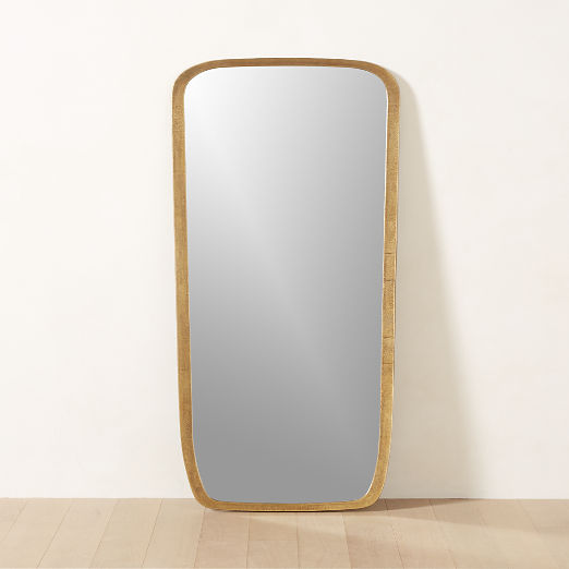 Modern Gold Floor Length Mirrors CB2