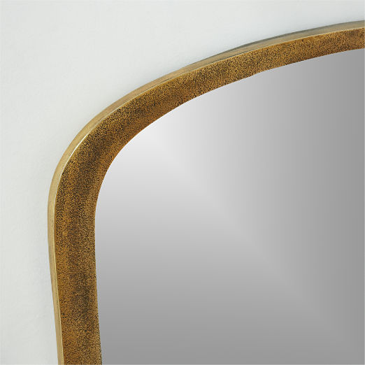 Ponder Small Brass Wall Mirror 23.5"x32.75"