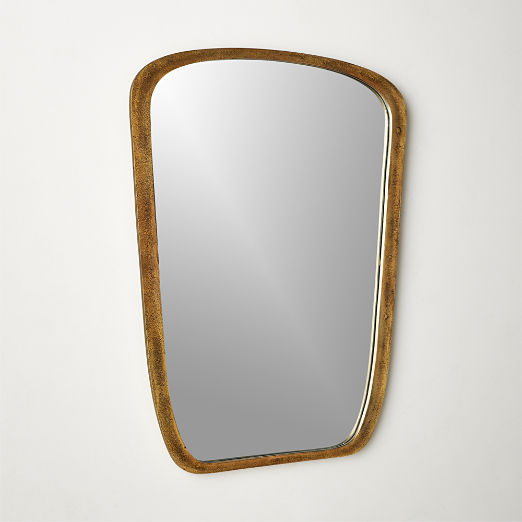 Ponder Small Brass Wall Mirror 23.5"x32.75"