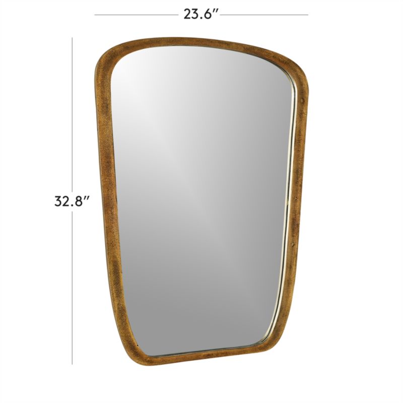 View Ponder Small Brass Wall Mirror 23.5"x32.75" - image 2 of 6