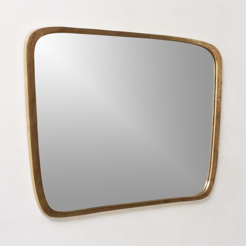 Ponder Large Brass Wall Mirror 48''x34'' - image 3 of 5