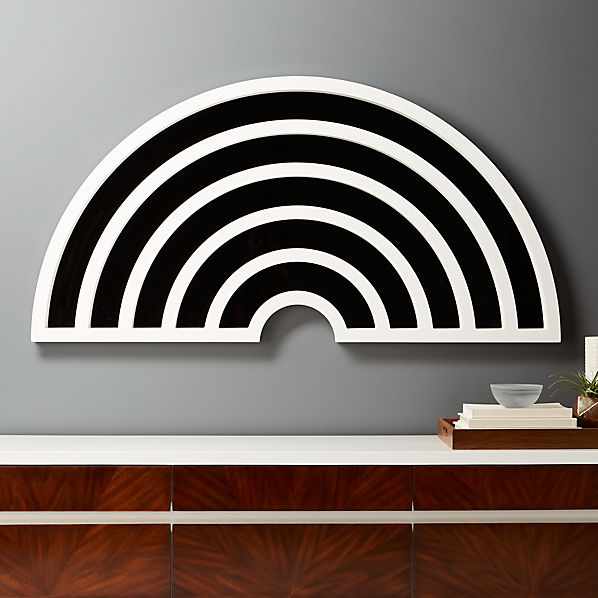 Pop Art White Wall Mirror Sold Out Reviews Cb2