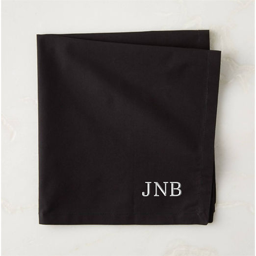 Poplin Black Cloth Napkin