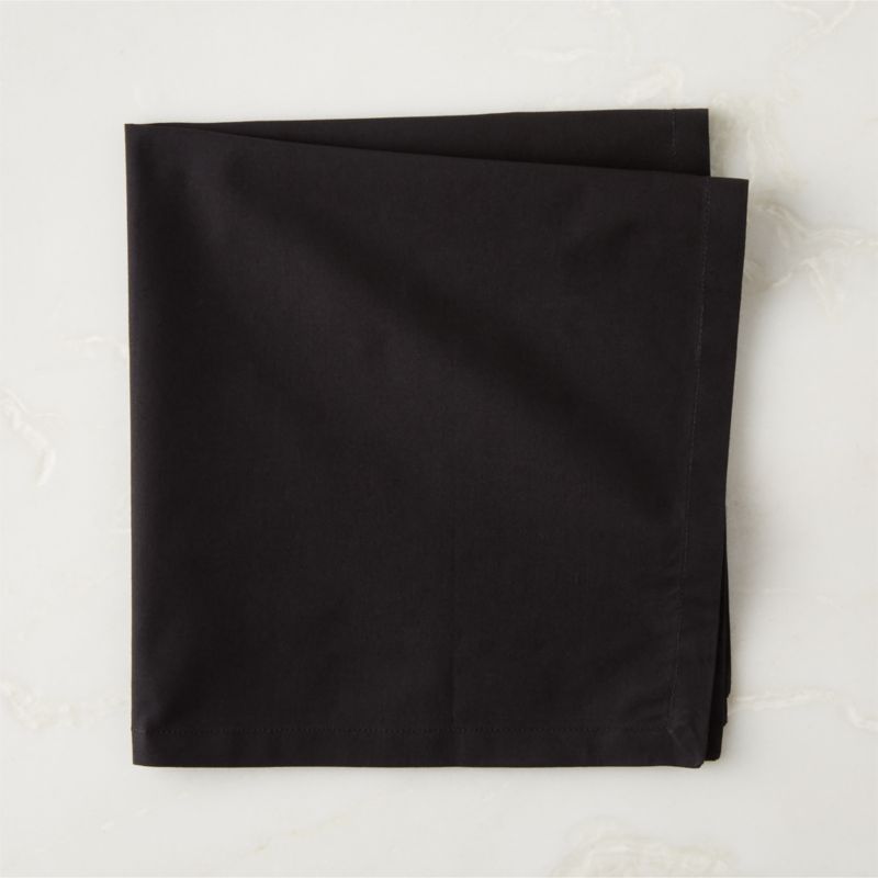 View Poplin Black Cloth Napkin details