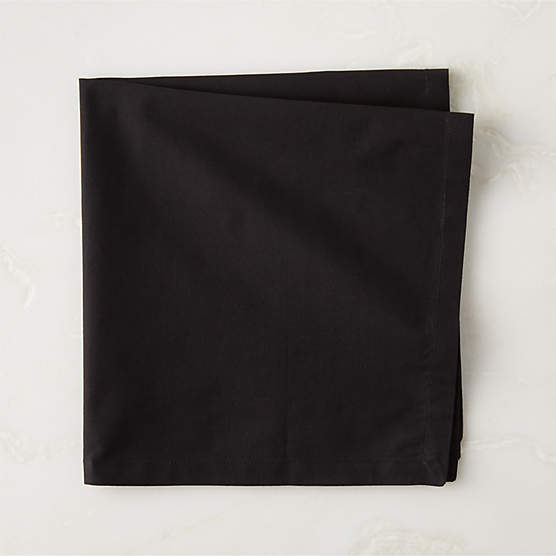 Poplin Black Cloth Napkin