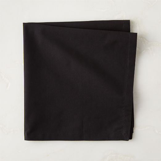 Poplin Black Cloth Napkin