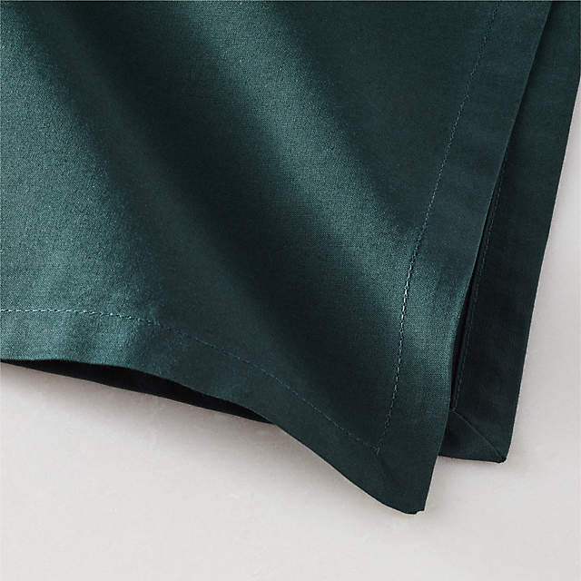 Poplin Modern Dark Green Cloth Dinner Napkins Set of 8 + Reviews