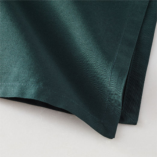 Poplin Dark Green Cloth Napkins Set of 8