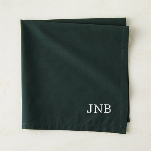 Poplin Dark Green Cloth Napkin