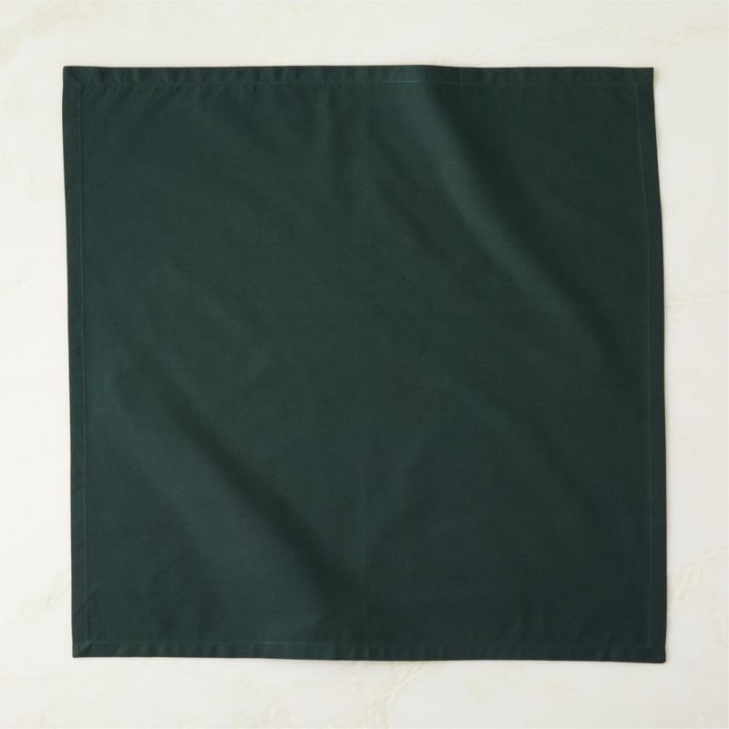 Poplin Dark Green Cloth Napkin - image 2 of 6