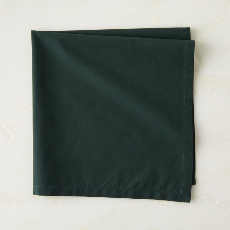 Poplin Dark Green Cloth Napkin - image 0 of 6