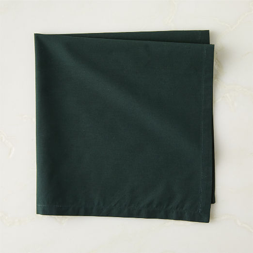 Poplin Dark Green Cloth Napkin