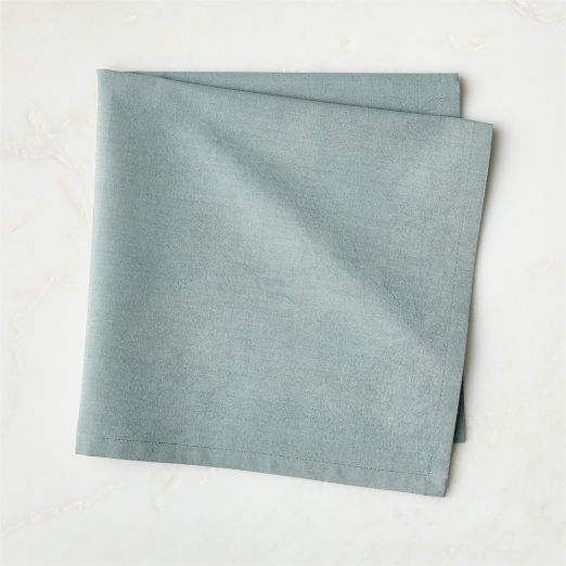 Poplin Ice Blue Cloth Napkin