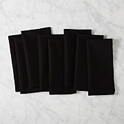 Poplin Dark Green Cloth Napkins Set of 8
