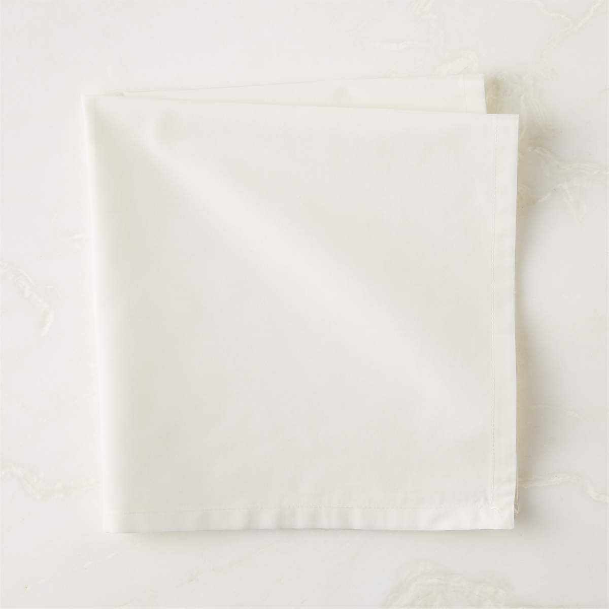 Poplin Ivory Cloth Napkin + Reviews CB2
