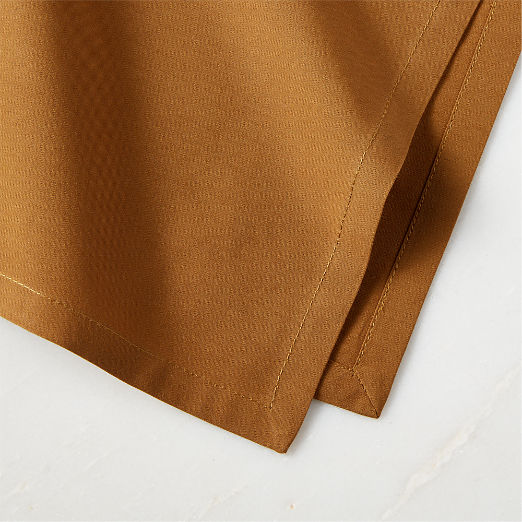 Poplin Tobacco Brown Cloth Napkins Set of 8