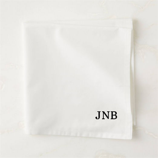 Poplin White Cloth Napkin