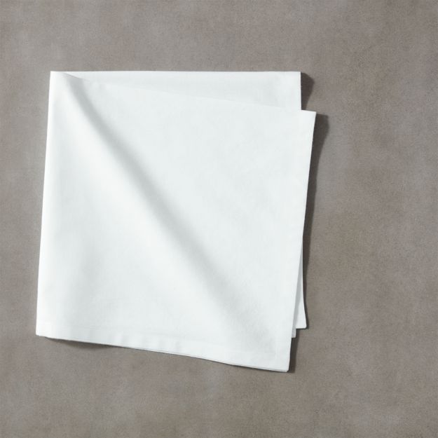 Poplin White Napkin CB2 Canada