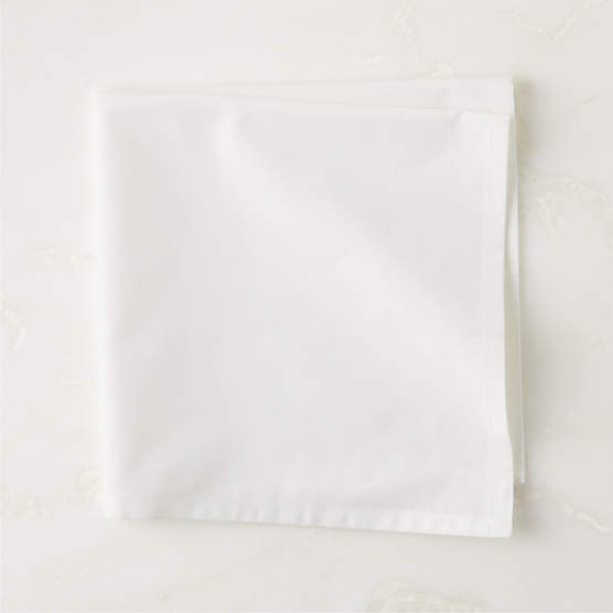 Poplin White Cloth Napkin