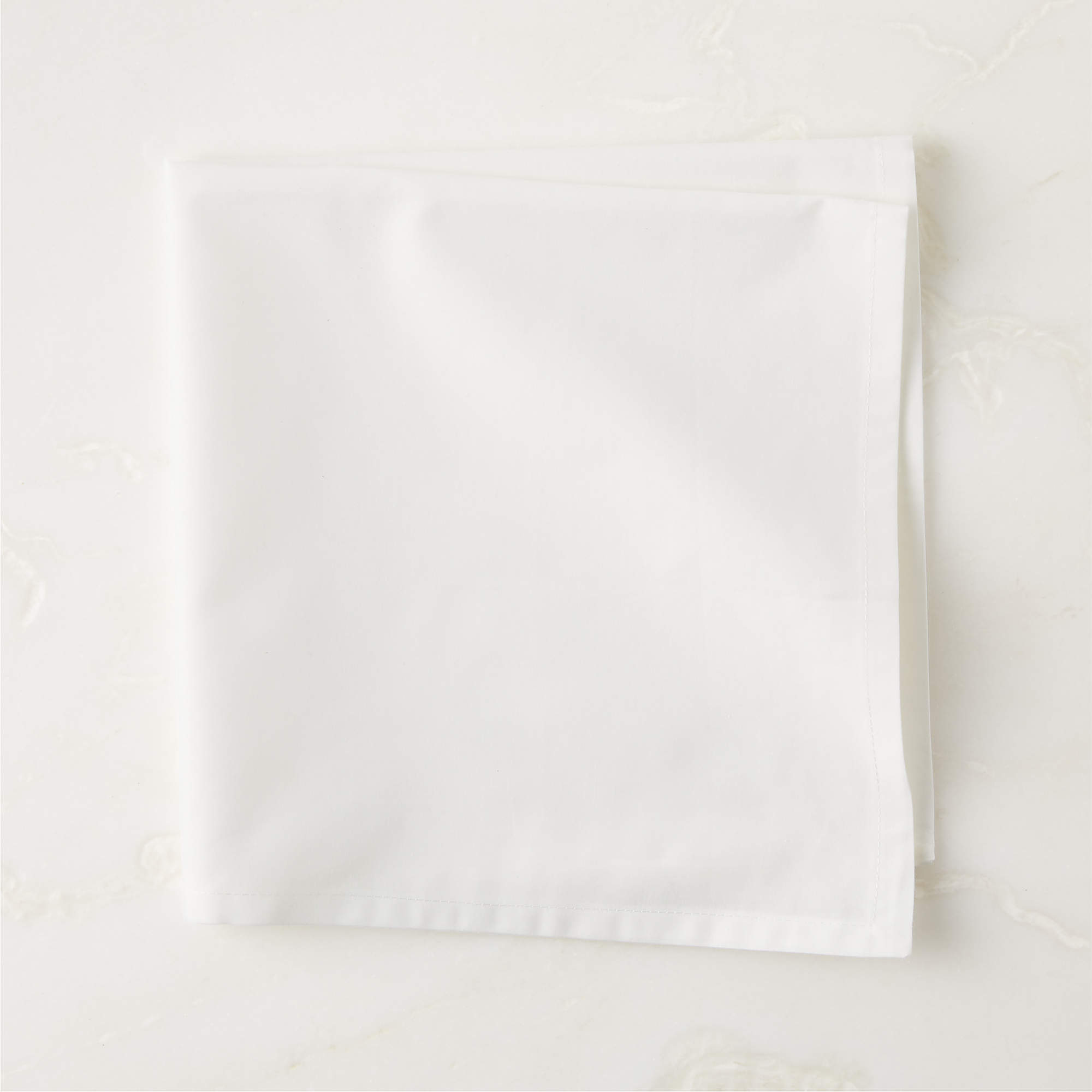 Poplin Modern White Cloth Dinner Napkin + Reviews | CB2