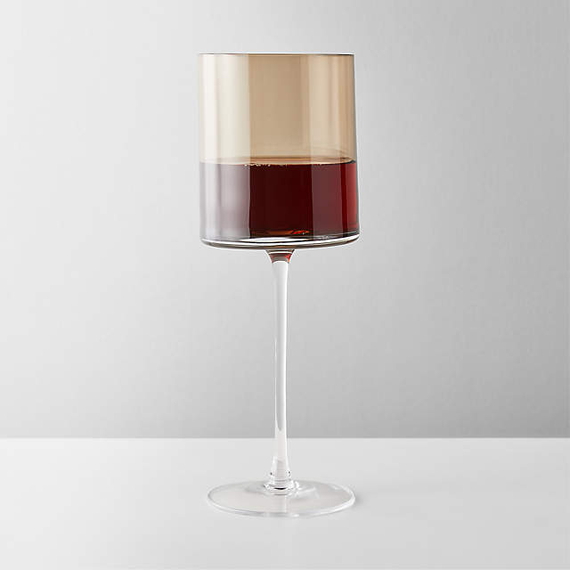 4 pcs. Short Stem Wine Glass with a Silk Screen Pig on Them BX5