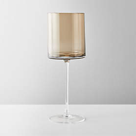 Modern white wine glass from Flame collection