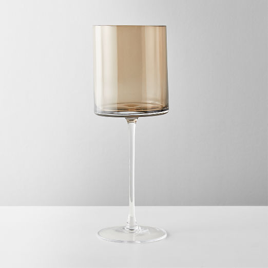 Porsha Smoked Red Wine Glass