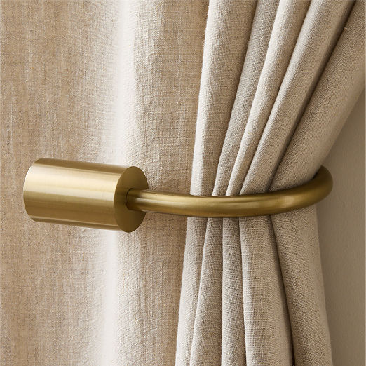 Porter Brushed Brass Curtain Tieback