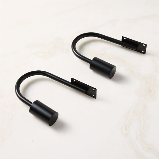 Porter Black Curtain Tieback Set of 2