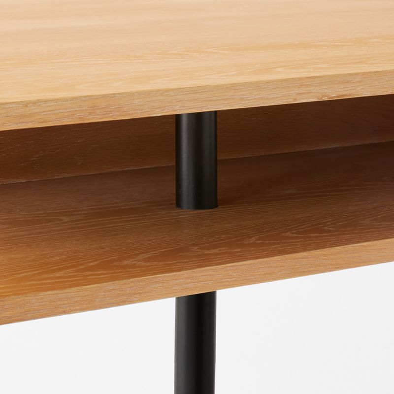 Portofino Cerused White Oak Wood Desk by Gianfranco Frattini - image 11 of 12