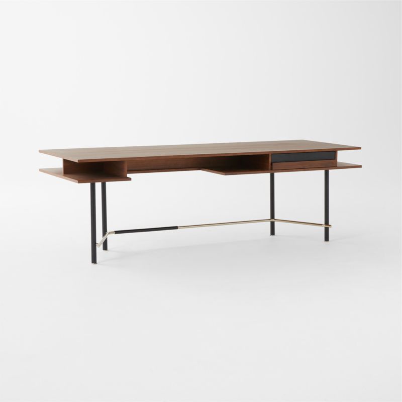 Portofino Walnut Wood Desk By Gianfranco Frattini + Reviews 