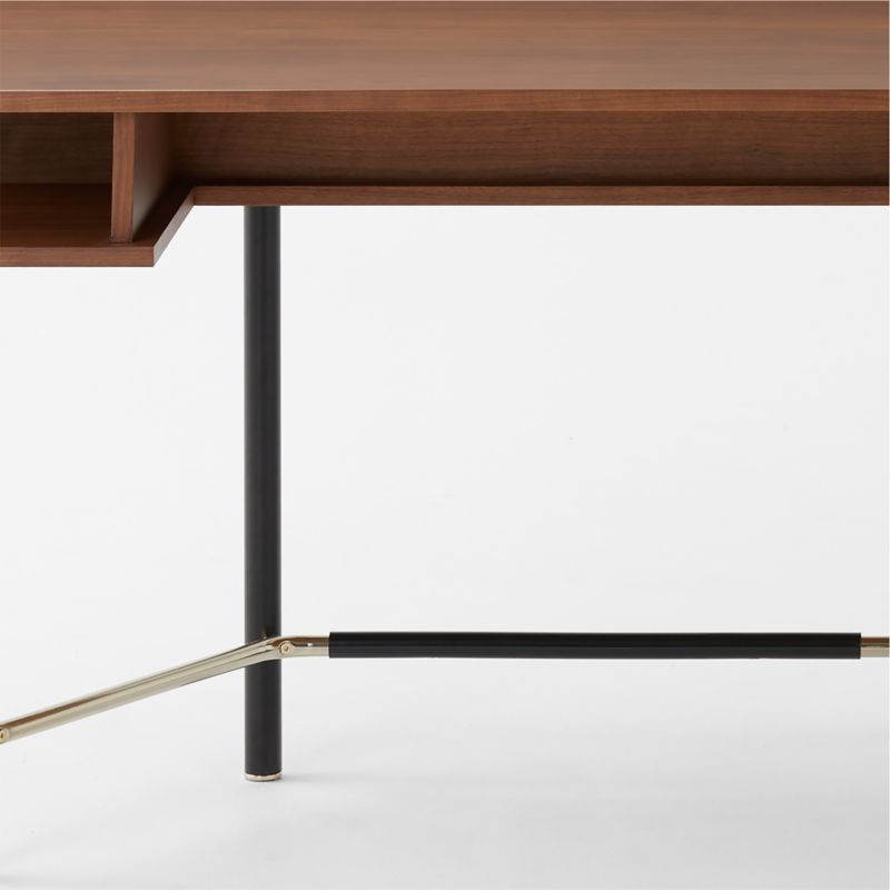 Portofino Walnut Wood Desk by Gianfranco Frattini - image 7 of 9