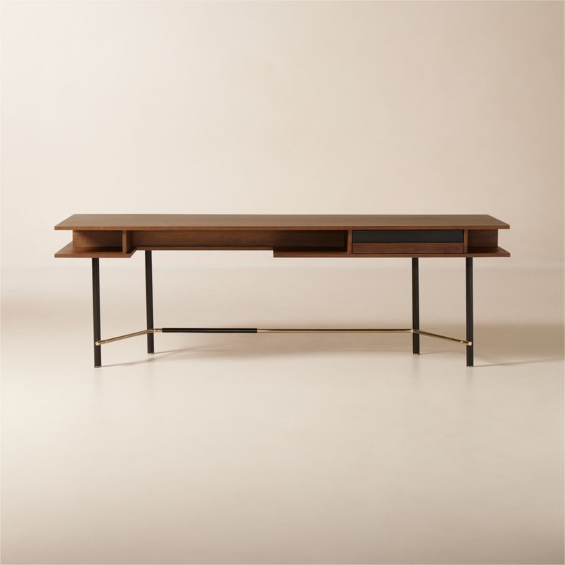 Portofino Walnut Wood Desk by Gianfranco Frattini - image 0 of 9