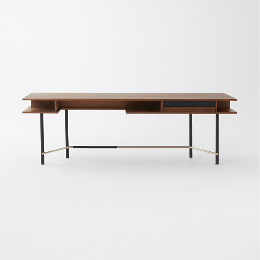 Portofino Walnut Wood Desk by Gianfranco Frattini