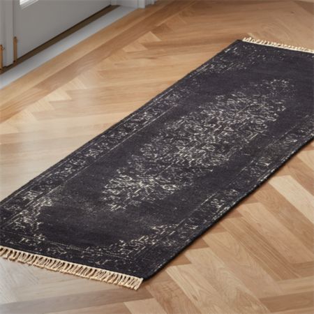 CB2 Portrait Black Runner