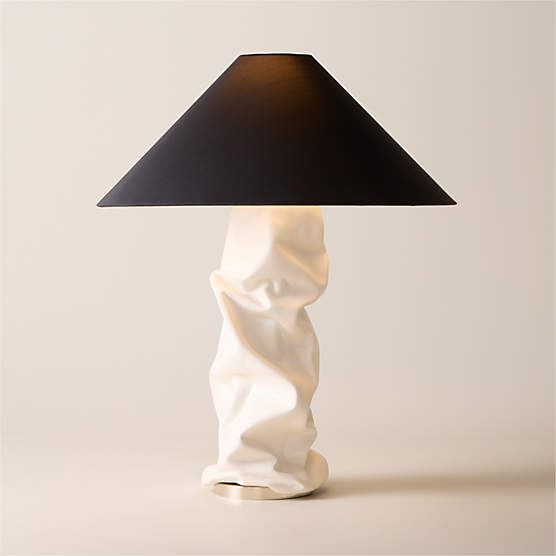 Hendrix White Resin Table Lamp