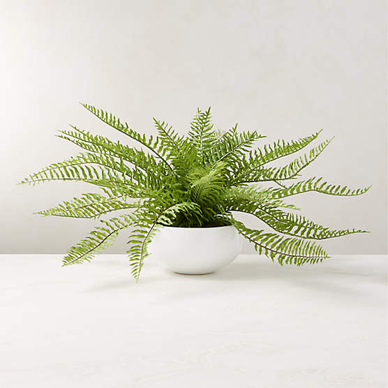 Faux Potted Fern Plant 10"