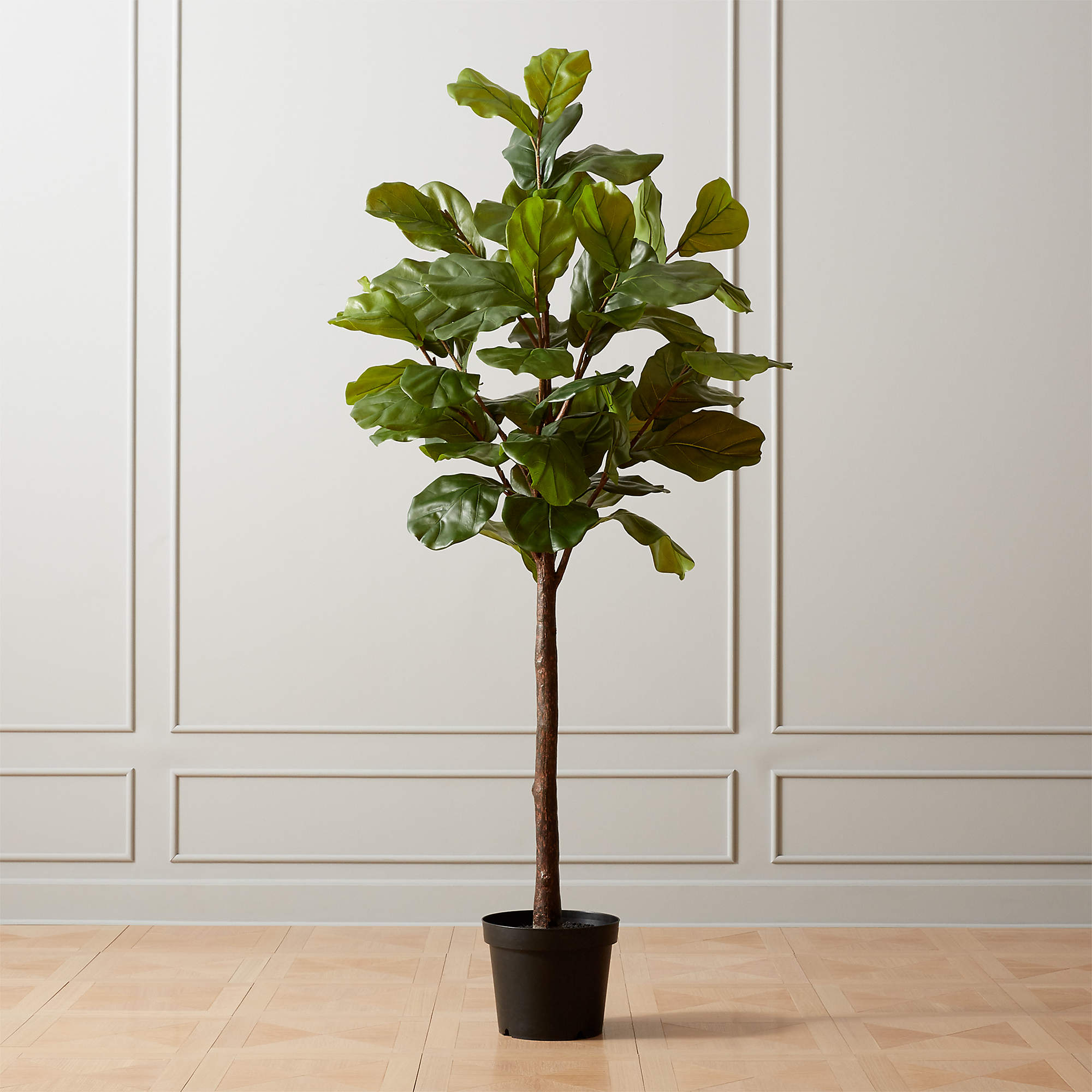 Faux Potted Fiddle Leaf Fig 7' CB2