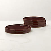 Prado Oxblood Dinner Plates With Reactive Glaze Set of 6 + Reviews | CB2
