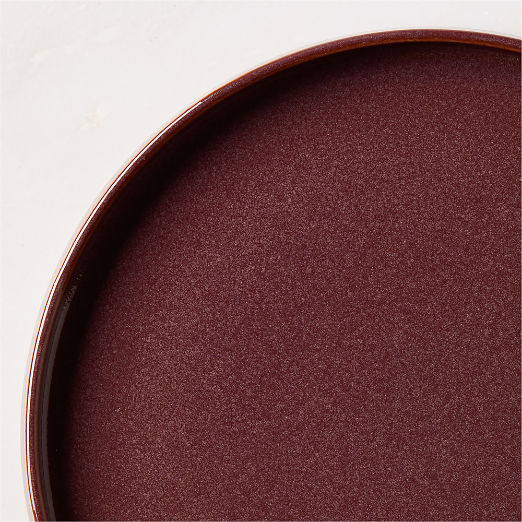 Prado 4-Piece Oxblood Dinnerware Set with Reactive Glaze