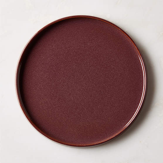 Prado Oxblood Dinner Plate With Reactive Glaze