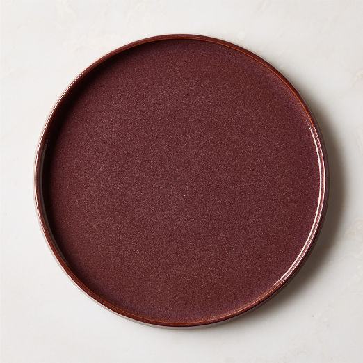 Prado Oxblood Dinner Plate With Reactive Glaze
