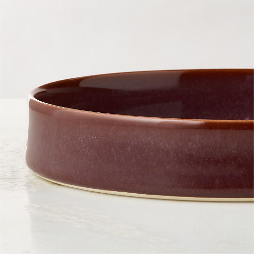 Prado Oxblood Pasta Bowls With Reactive Glaze Set of 6