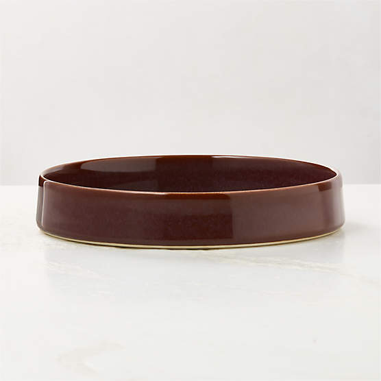 Prado Oxblood Pasta Bowl With Reactive Glaze