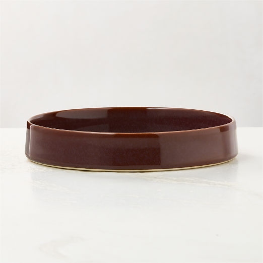 Prado Oxblood Pasta Bowl With Reactive Glaze