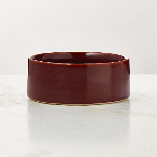 Prado Oxblood Soup Bowl With Reactive Glaze