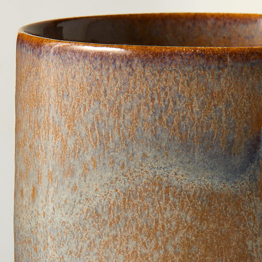 Prado Tan Coffee Mugs with Reactive Glaze 12oz Set of 6